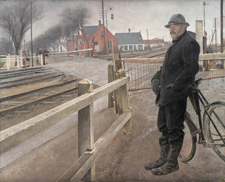 Waiting at the level crossing on Roskilde Road - Laurits Andersen Ring — artwork view