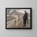 Waiting at the level crossing on Roskilde Road - Laurits Andersen Ring — framed artwork on a wall