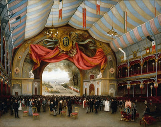 the Execution of the Triumphal Ode to the Glory of the Republic by Augusta Holms on September 19, 1889, at the Palace of Industry - Lavialle de Lameillière — artwork view
