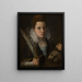 Judith with the Head of Holofernes - Lavinia Fontana — framed artwork on a wall