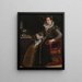 Portrait of Costanza Alidosi - Lavinia Fontana — framed artwork on a wall
