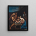 L'Adoration des bergers - Lavinia Fontana — framed artwork on a wall