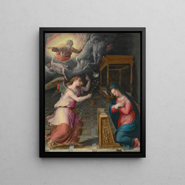 L'Annonciation - Lavinia Fontana — framed artwork on a wall