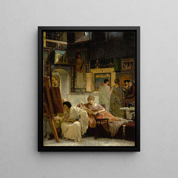 A photo gallery - Lawrence Alma-Tadema — framed artwork on a wall
