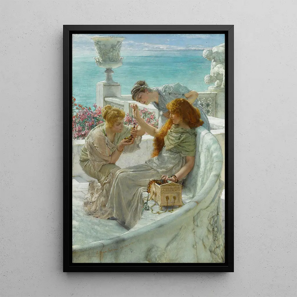 The favorite of fortune - Lawrence Alma-Tadema — framed artwork on a wall