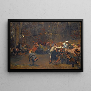 Lawrence AlmaTadema - Gunthram Bose And His Daughters AD 572 The Ambuscade.webp