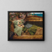 In a Rose Garden - Lawrence Alma-Tadema — framed artwork on a wall