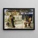 Sappho and Alcée - Lawrence Alma-Tadema — framed artwork on a wall