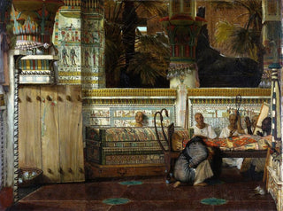 The Egyptian Widow - Lawrence Alma-Tadema — artwork view