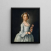 Portrait of a Lady - Lawrence Kilburn — framed artwork on a wall