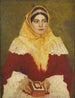 Portrait of a Jewish woman holding a prayer book - Lazar Krestin — artwork view