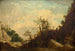 Landscape painting with a bridge - Lazare Bruandet — artwork view