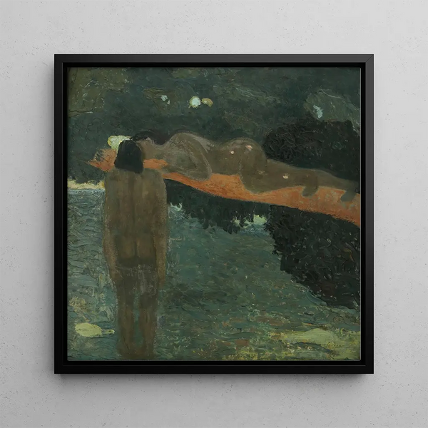 The Kiss - Pedro Figari — framed artwork on a wall
