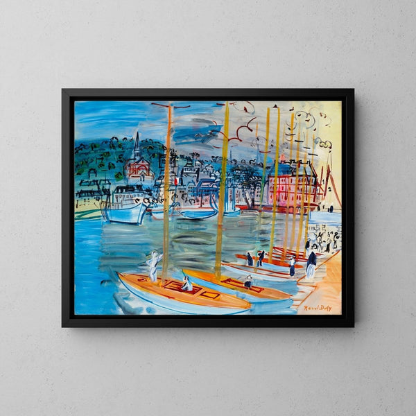 Reproduction of the painting The Deauville Basin - Raoul Dufy