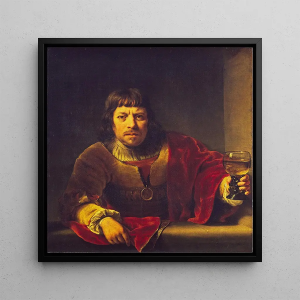 The Drinker - Ferdinand Bol — framed artwork on a wall