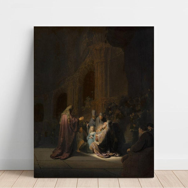 Reproduction of the painting The Canticle of Simeon - Rembrandt van Rijn