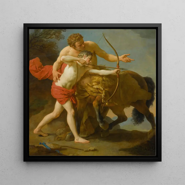 The Centaur Chiron instructing Achilles - Louis Jean François Lagrenée — wall display of the artwork