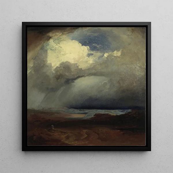 The Battle of Marathon - Carl Rottmann — framed artwork on a wall