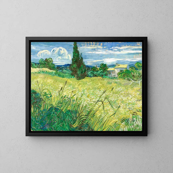 Reproduction of the painting The Green Wheat Field with Cypresses - Vincent Van Gogh