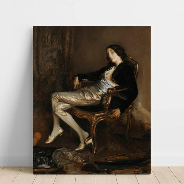 Reproduction of the painting The Cherub of Mozart - Jacques Émile Blanche