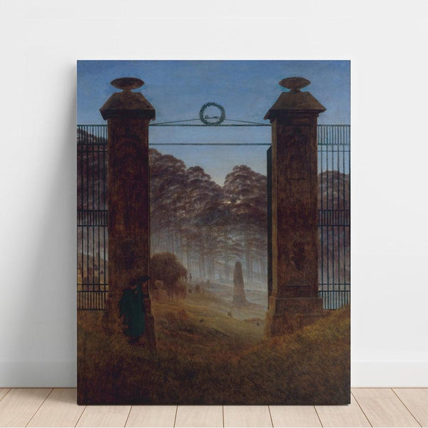 Reproduction of the painting The Cemetery - Caspar David Friedrich