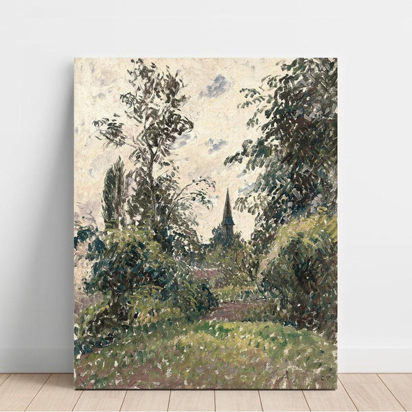Reproduction of the painting The Bell Tower of Bazincourt - Camille Pissarro