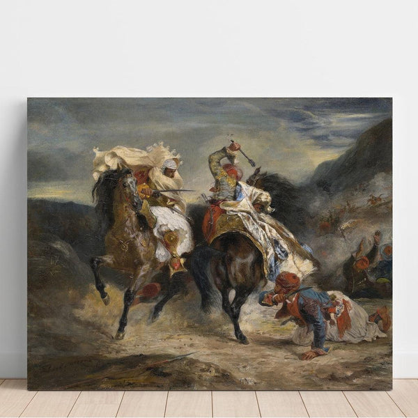 Reproduction of the painting The Combat of the Giaour and Hassan - Eugène Delacroix