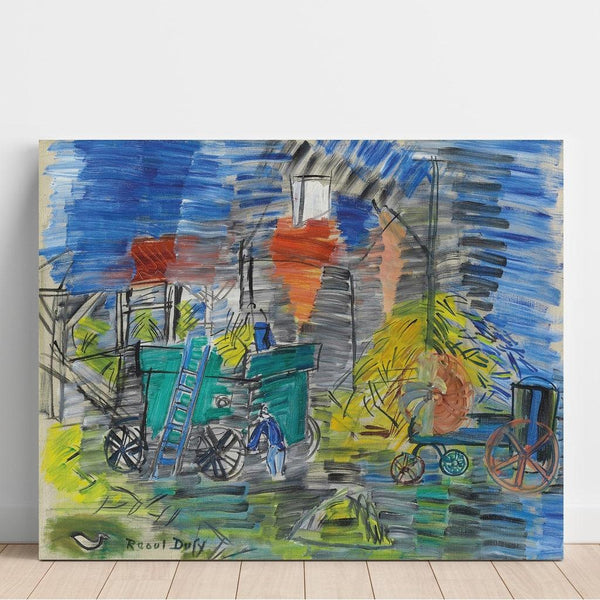 Reproduction of the painting Le Dépiquage Bleu - Raoul Dufy