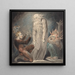 The Ghost of Samuel Appearing to Saul - William Blake — framed artwork on a wall