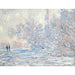 Reproduction of the painting The Frost at Giverny - Claude Monet