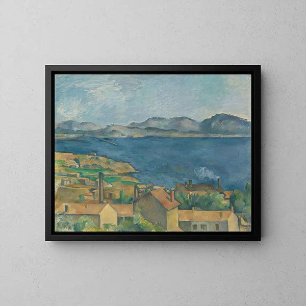 Reproduction of the painting of The Gulf of Marseille seen from L'Estaque - Paul Cézanne