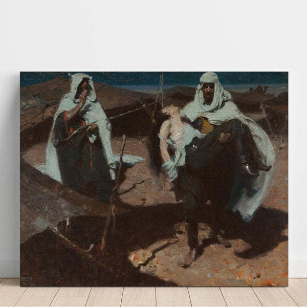Reproduction of the painting The Desert Healer - Dean Cornwell