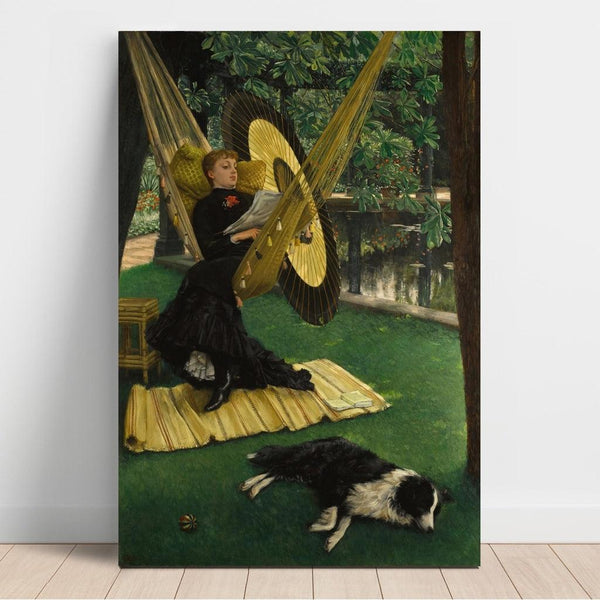 Reproduction of the painting The Hammock - James Tissot