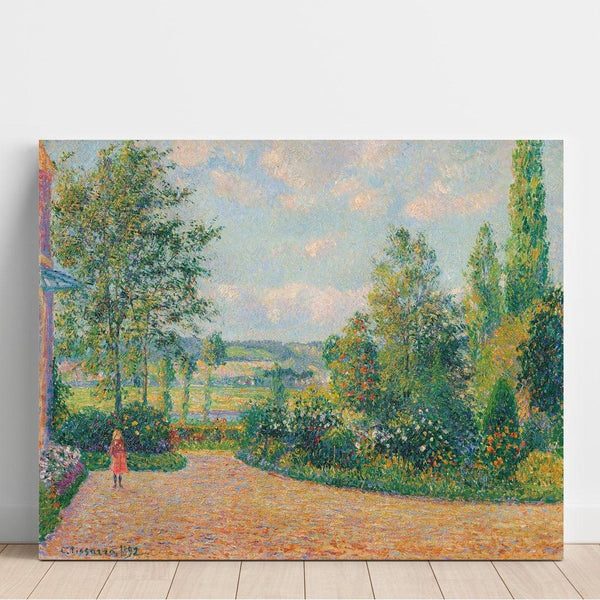 Reproduction of the painting The Garden of Octave Mirbeau, the Terrace, Les Damps - Camille Pissarro