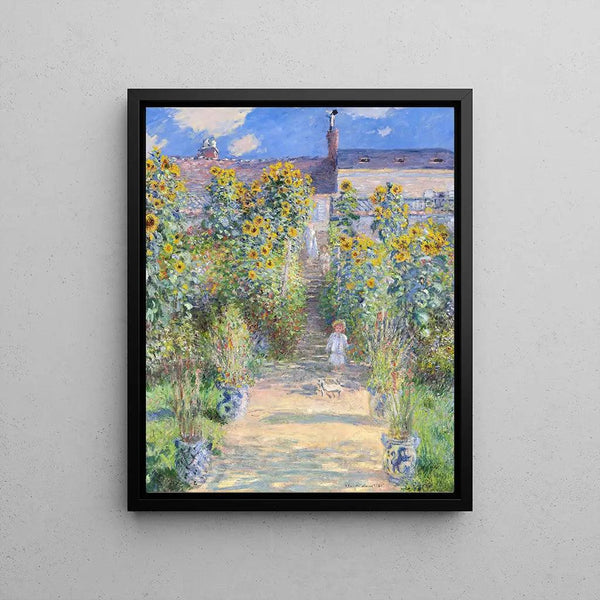 Reproduction of the painting The Garden of Monet in Vétheuil - Claude Monet