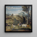 the Young Mercury flying over the herd of Apollo - Girolamo da Santacroce — framed artwork on a wall