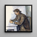 The Card Player - Paul Cézanne — framed artwork on a wall