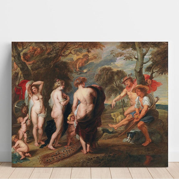 Reproduction of the painting of The Judgment of Paris - Follower of Peter Paul Rubens