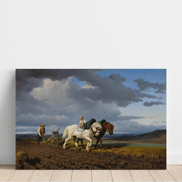Reproduction of the painting The Plowing - Rosa Bonheur