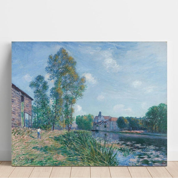 Reproduction of the painting The Loing at Moret, in Summer - Alfred Sisley
