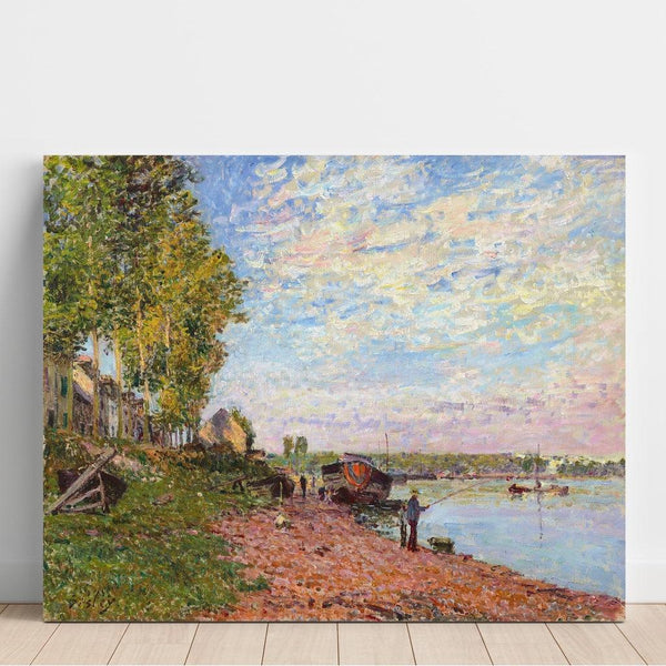 Reproduction of the painting Le Loing à Saint-Mammès (1883) - Alfred Sisley