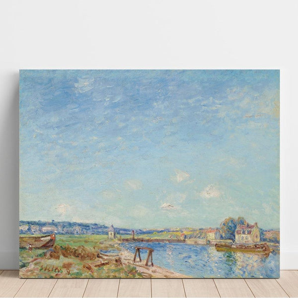 Reproduction of the painting Le Loing à Saint-Mammès (1884) - Alfred Sisley
