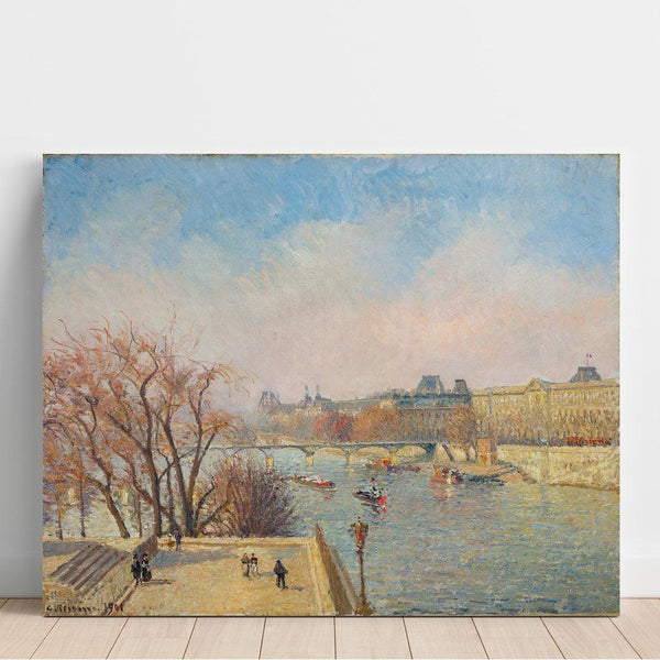 Reproduction of the painting Le Louvre, Morning, Sunlight - Camille Pissarro