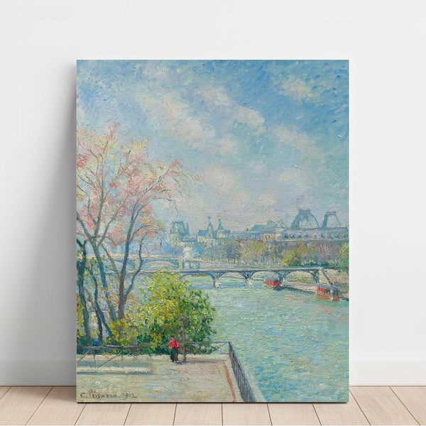 Reproduction of the painting Le Louvre, Morning, Spring - Camille Pissarro