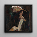 The Lyricist - Egon Schiele — framed artwork on a wall