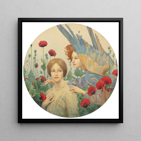 The Message - Thomas Cooper Gotch — framed artwork on a wall