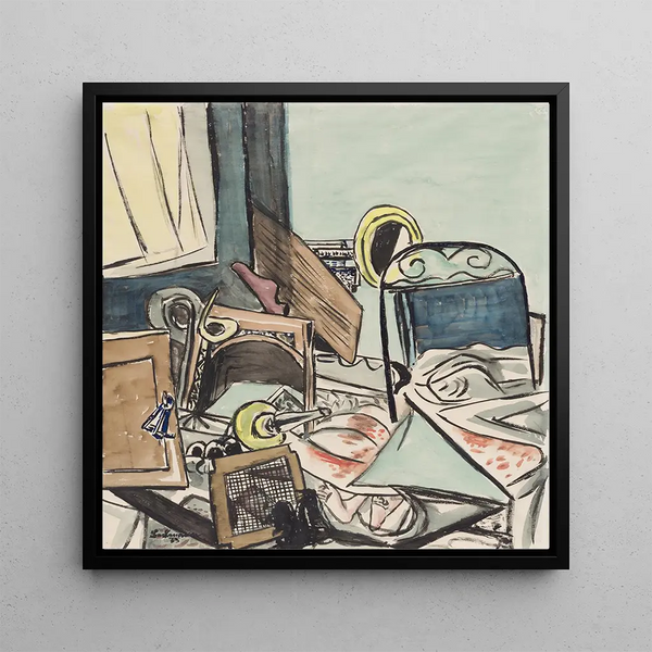 The Murder - Max Beckmann — framed artwork on a wall