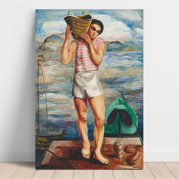 Reproduction of the painting The Fisherman - Moïse Kisling