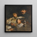 The Painter, his wife and daughter - James Jebusa Shannon — framed artwork on a wall