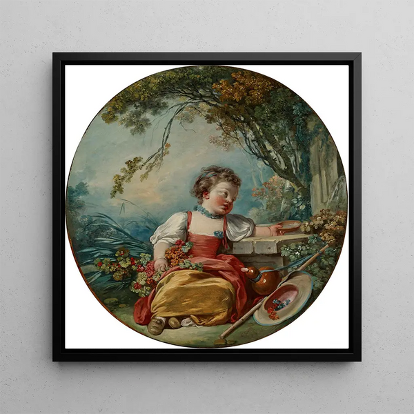 The Little Pilgrim - Jean-Honoré Fragonard — framed artwork on a wall